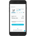 The checkout module on mobile